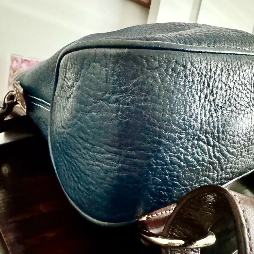 Dooney & Bourke Pebble Grain Blue Leather Backpack w/ COA EUC